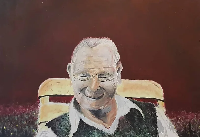 ניסיון נואש לצייר את סבא מחייך | שנת 2004 | אקריליק