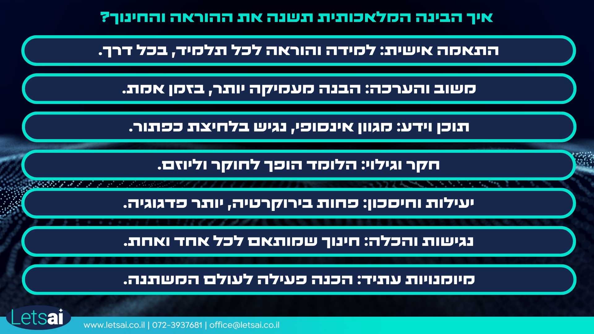 מה מורים יכולים לעשות עם AI