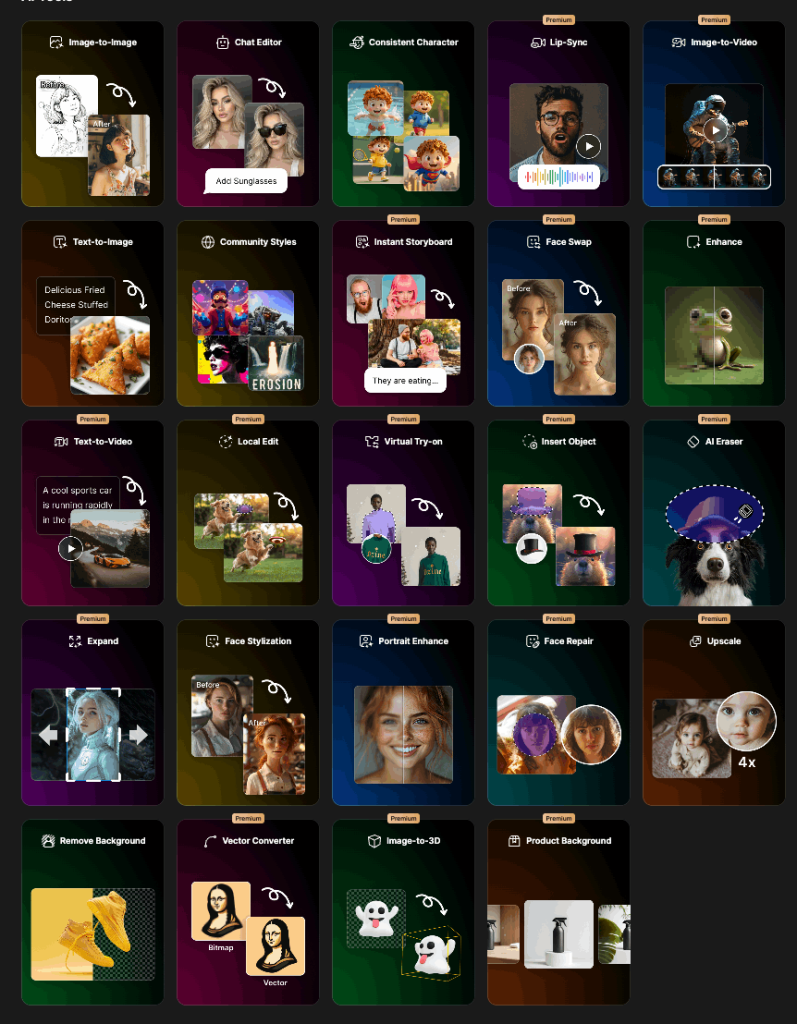 סביבת עיצוב מגוונת ומבחר כלים