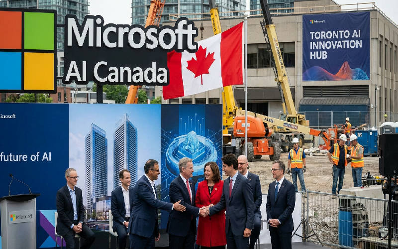 מיקרוסופט תשקיע 5.4 מיליארד דולר נוספים בקידום בינה מלאכותית בקנדה