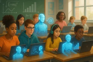 סטודנטים עם AI