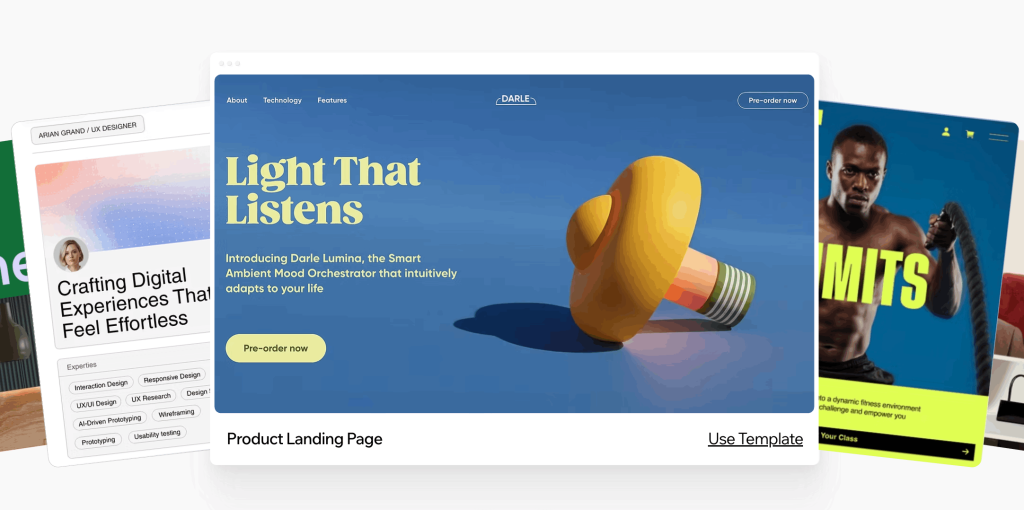 נקודת הזינוק ליצירה - מתיק עבודות ועד דף נחיתה