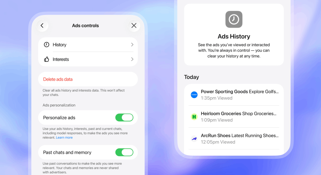 מחיקת היסטוריה וכיבוי התאמה אישית