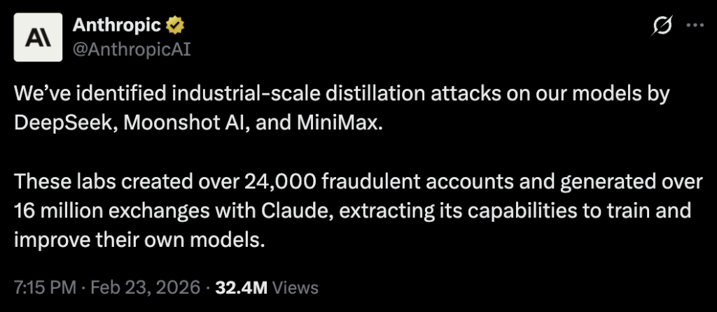 הציוץ של אנטרופיק על ״גניבת המוח״ של קלוד