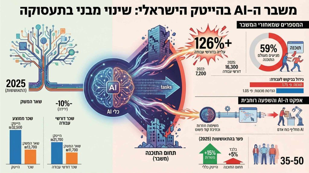 הנתונים של שירות התעסוקה מצביעים על שינוי מבני בשוק העבודה