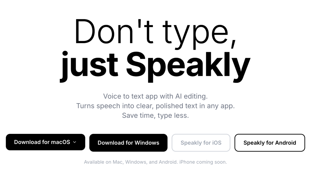 אפליקציית Speakly