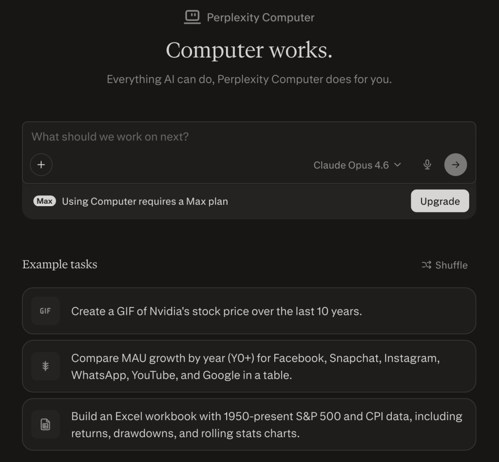 ממשק ה‑Computer: נקודת הכניסה למשימות מורכבות בענן