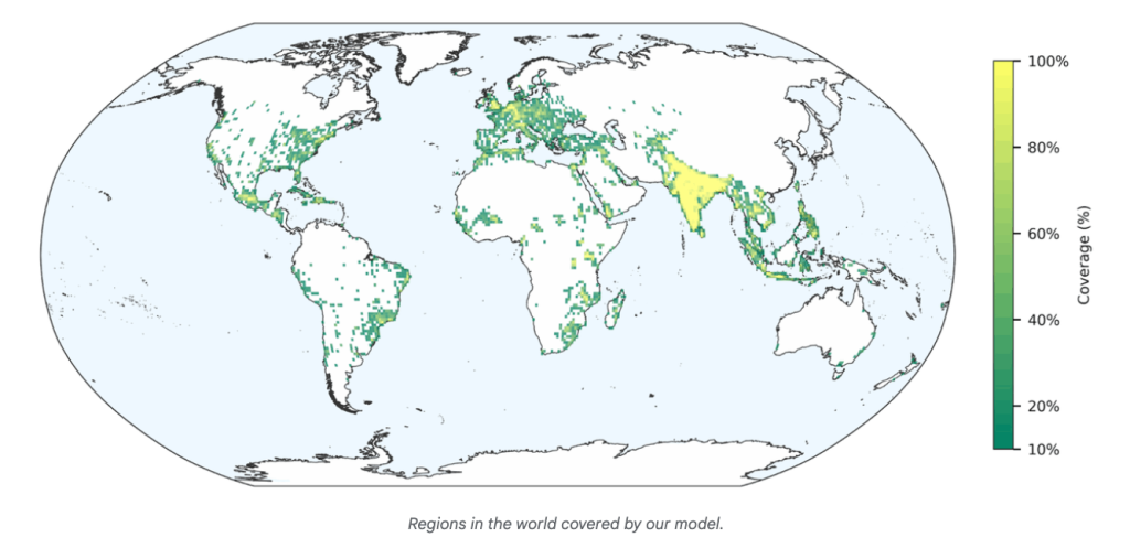 כיסוי המודל ברחבי העולם