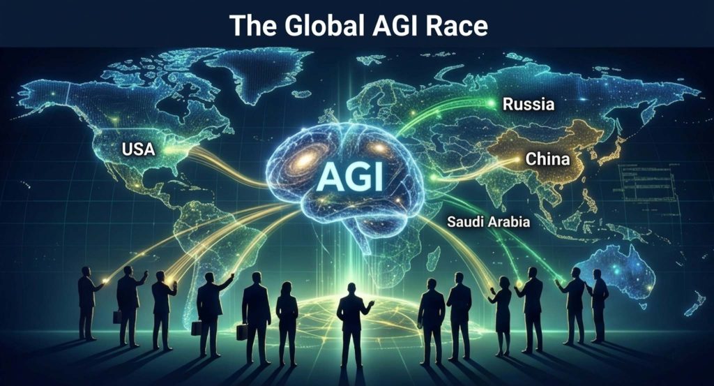 אילוסטרציה: המרוץ הגלובלי ל-AGI