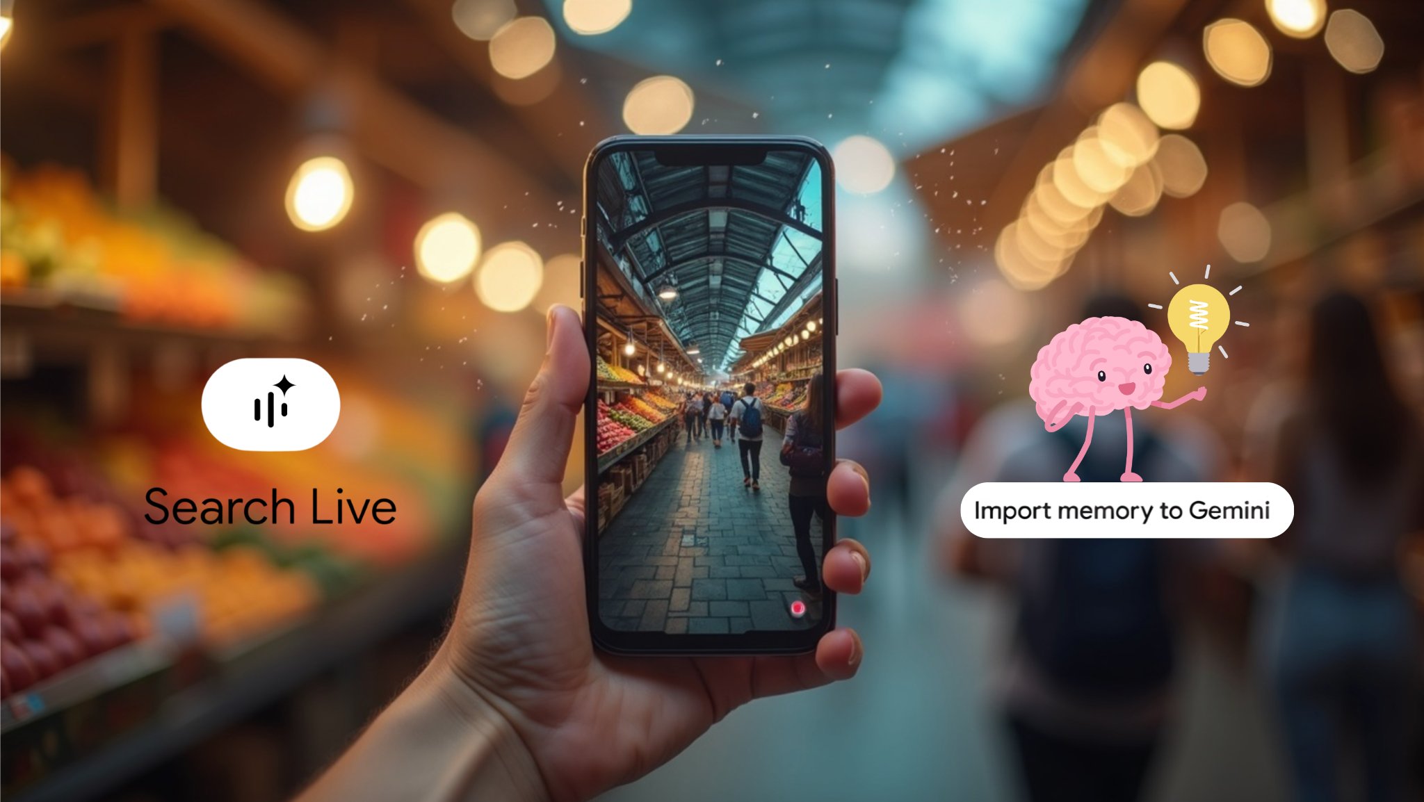 חיפוש Live של גוגל הגיע לישראל ו-Gemini מייבא זיכרונות