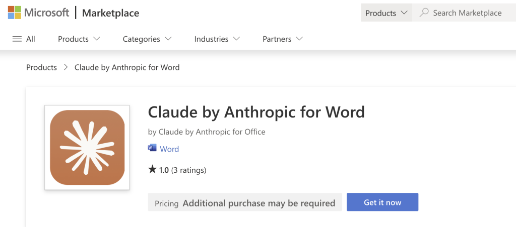 תוסף רשמי המותקן ישירות מתוך סביבת Office