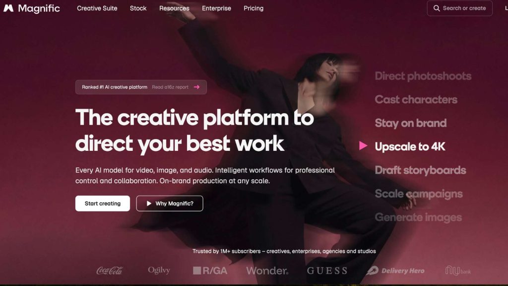 עמוד הבית של מגניפיק