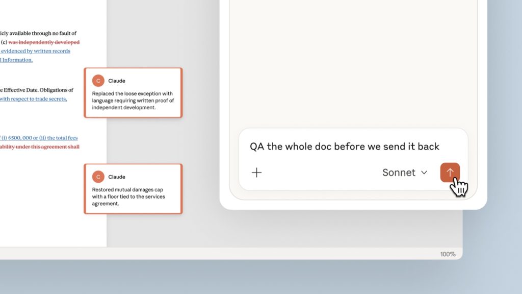 Claude מגיב להערות, מבצע עריכות ומסביר את ההיגיון מאחוריהן