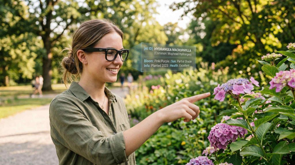 AI מציץ דרך עדשת המשקפיים