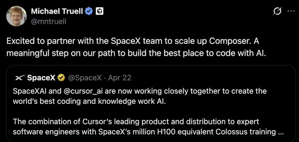 מנכ״ל Cursor מאשר את שיתוף הפעולה ומדגיש את המטרה