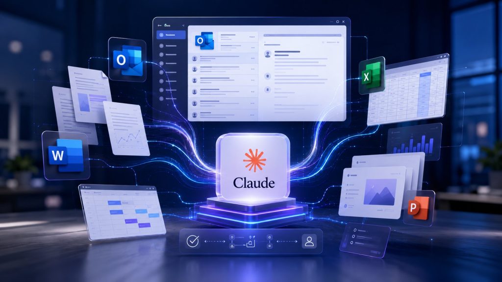 קלוד נכנס לאאוטלוק: Anthropic מרחיבה את Claude ל-Microsoft 365