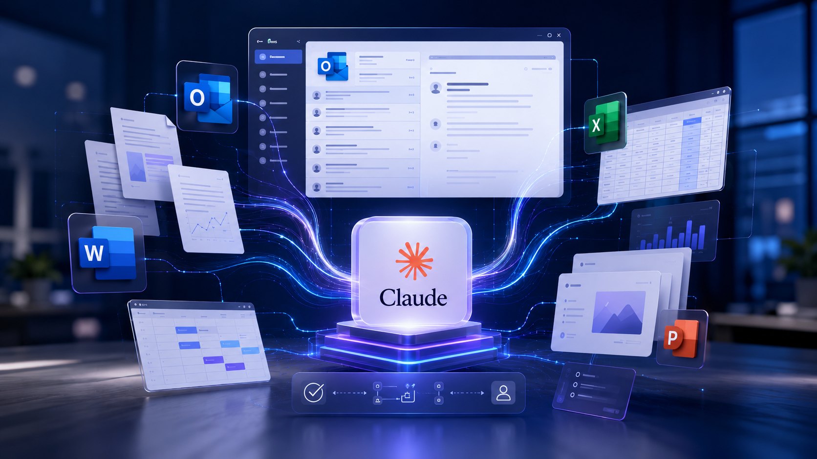 קלוד נכנס לאאוטלוק: Anthropic מרחיבה את Claude ל-Microsoft 365