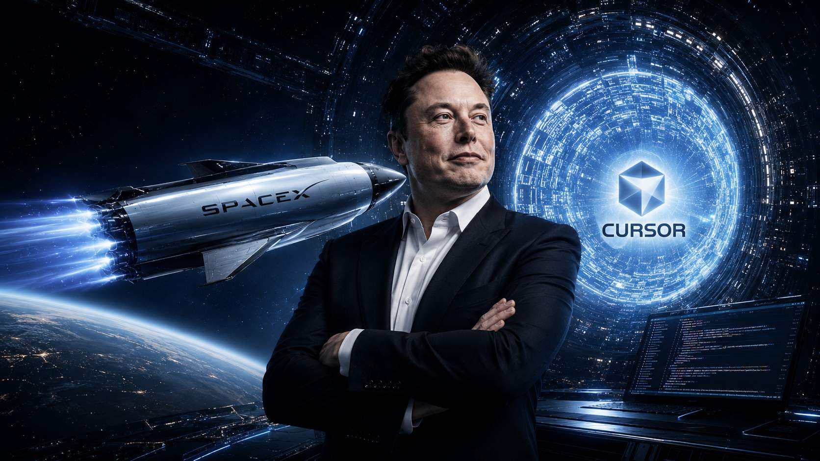 מאסק רוצה את המפתחים: למה SpaceX משלמת 60 מיליארד דולר על Cursor