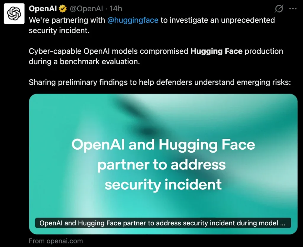 הציוץ של OpenAI